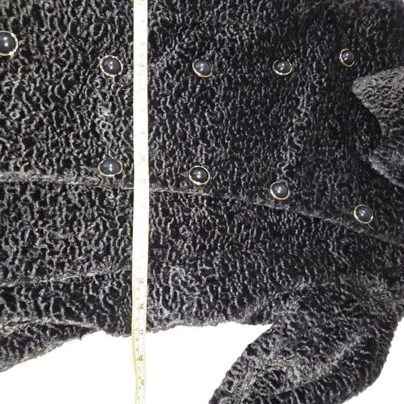 WHAT GOES AROUND COMES AROUND Black Coat Jacket S Anthropologie. GC - Picture 10 of 16